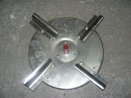 Tarcza rozsiewajca JAR-MET 1-tarczowy  nierdzewka zbiornik plastik